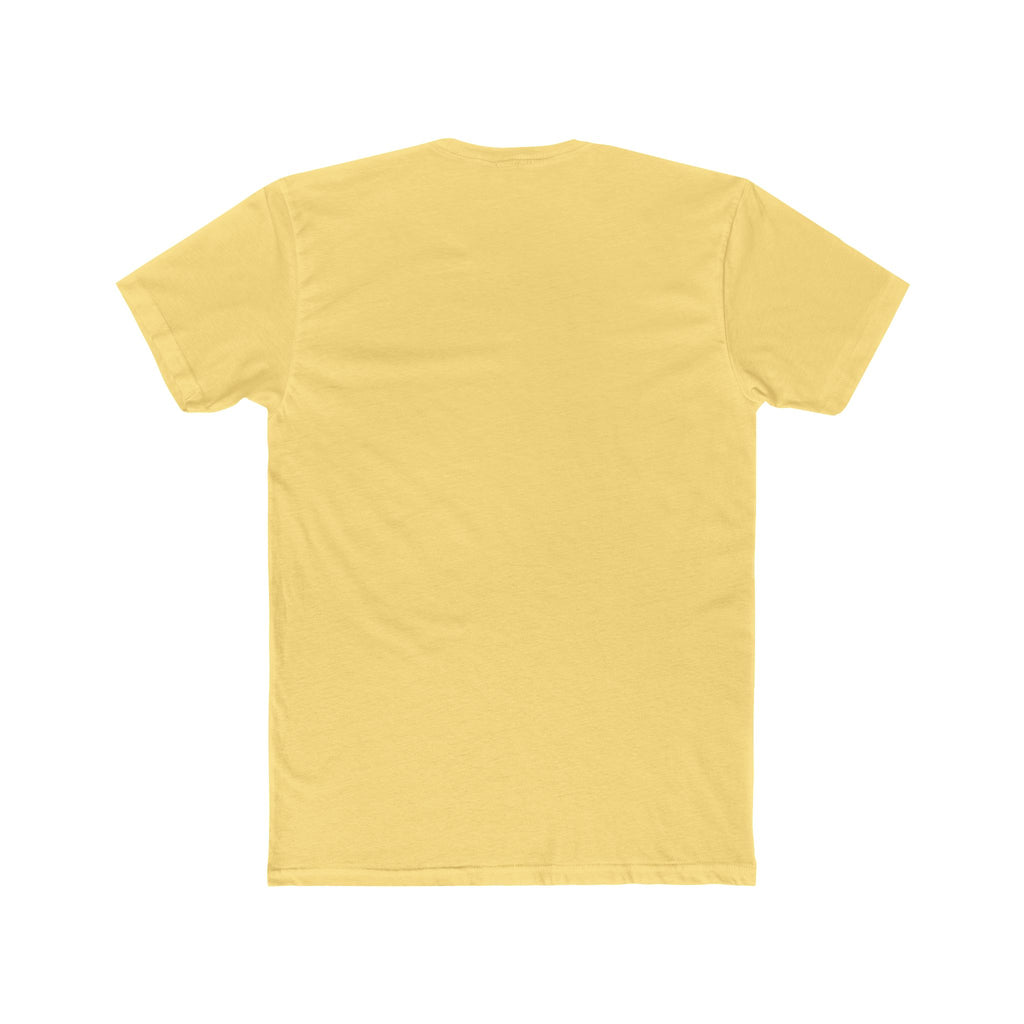 White Minimalist Crew Tee — Subtle Tone-on-Tone Design