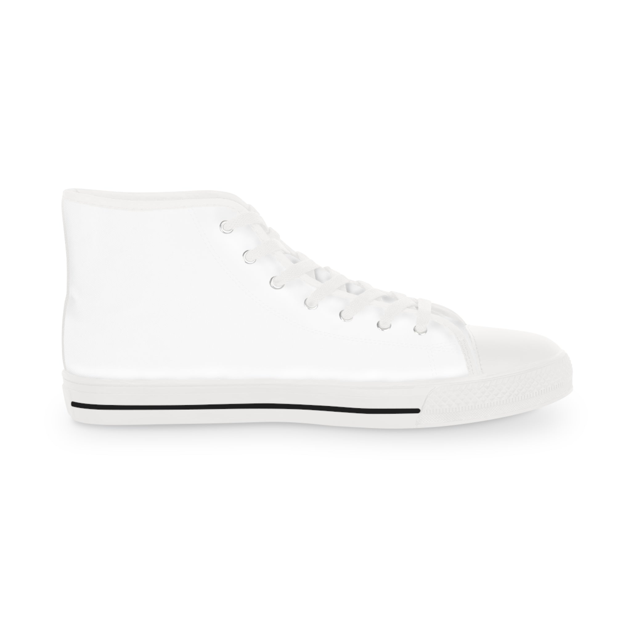 White High Top Sneakers — Classic Men’s Canvas Trainers