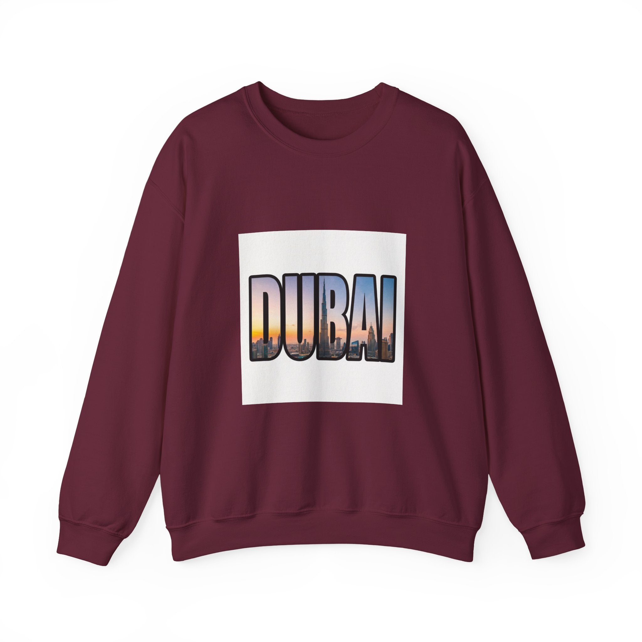 Dubai Skyline Crewneck Sweatshirt — Travel Graphic Sweatshirt