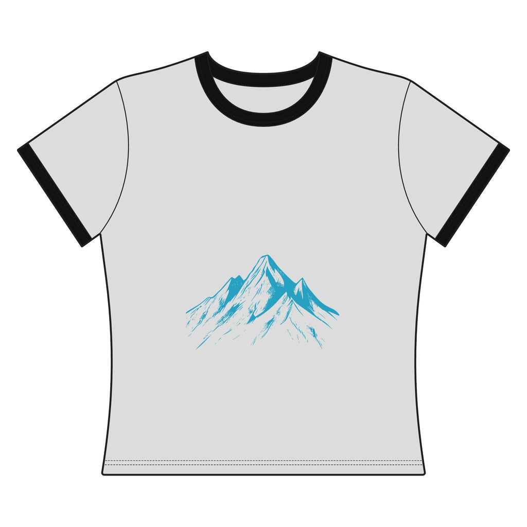 Mountain Graphic Ringer Tee – Women's Blue Peak Outdoor Shirt