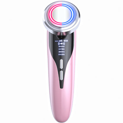 Red Blu-ray Cosmetic Instrument Massage Inductive Therapeutical Instrument