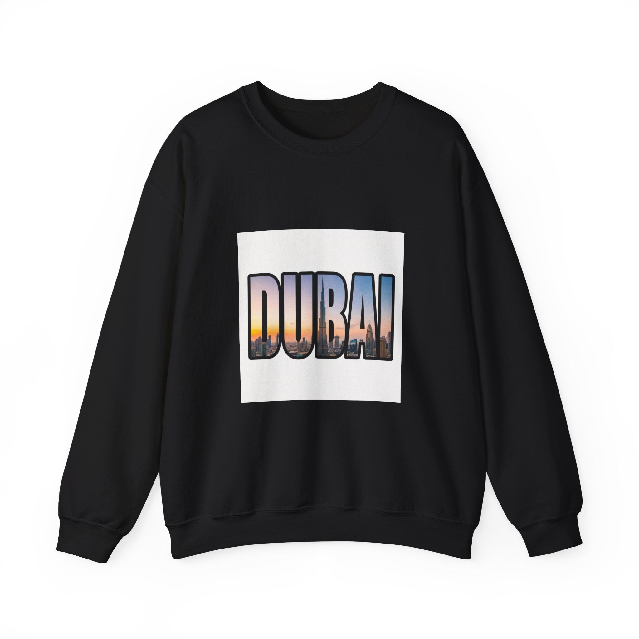 Dubai Skyline Crewneck Sweatshirt — Travel Graphic Sweatshirt