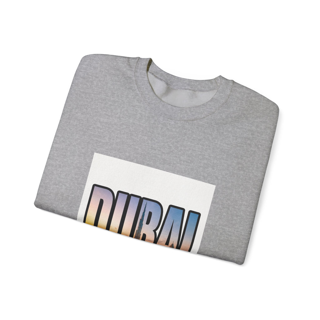 Dubai Skyline Crewneck Sweatshirt — Travel Graphic Sweatshirt