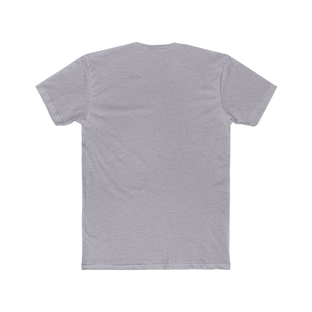 White Minimalist Crew Tee — Subtle Tone-on-Tone Design