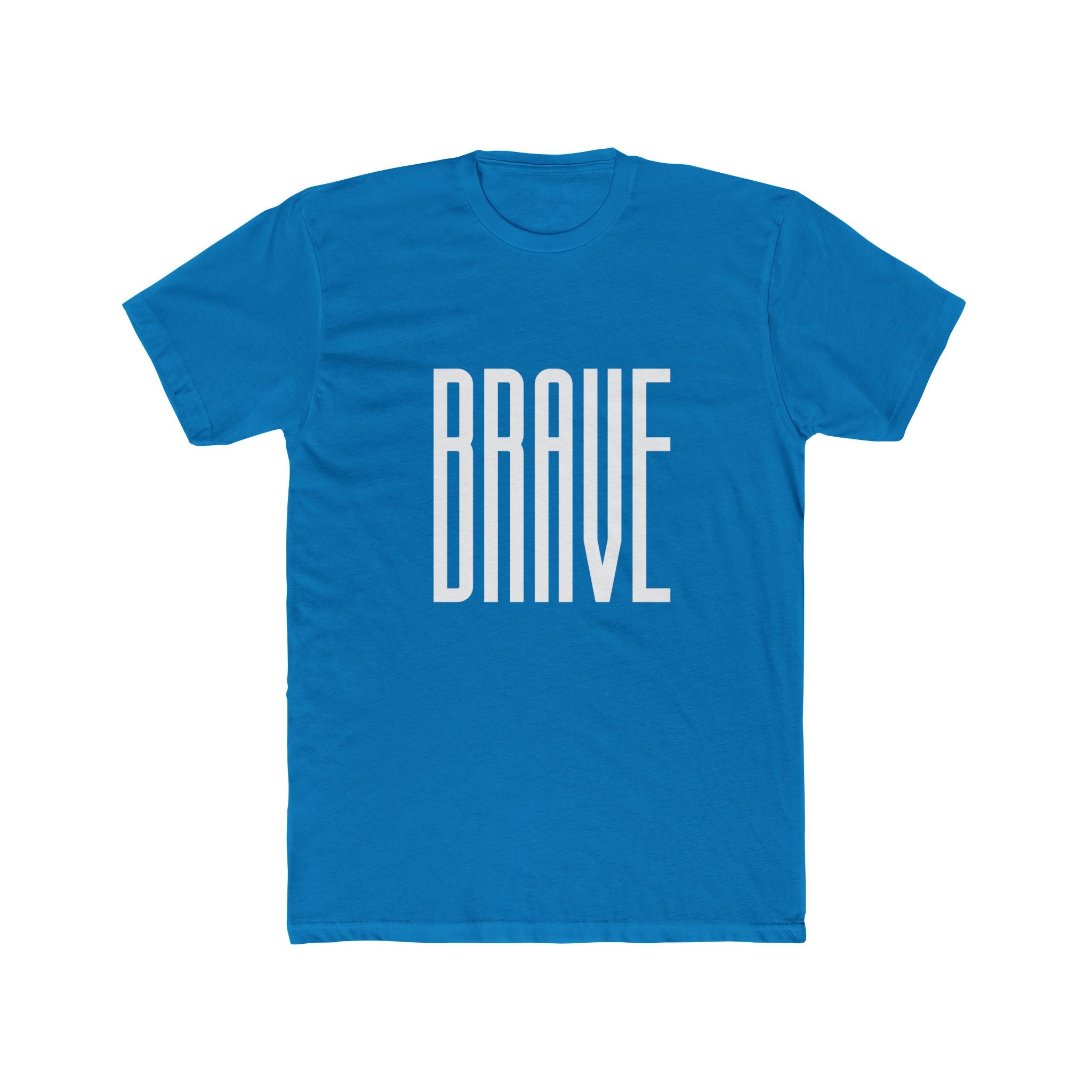 White Minimalist Crew Tee — Subtle Tone-on-Tone Design