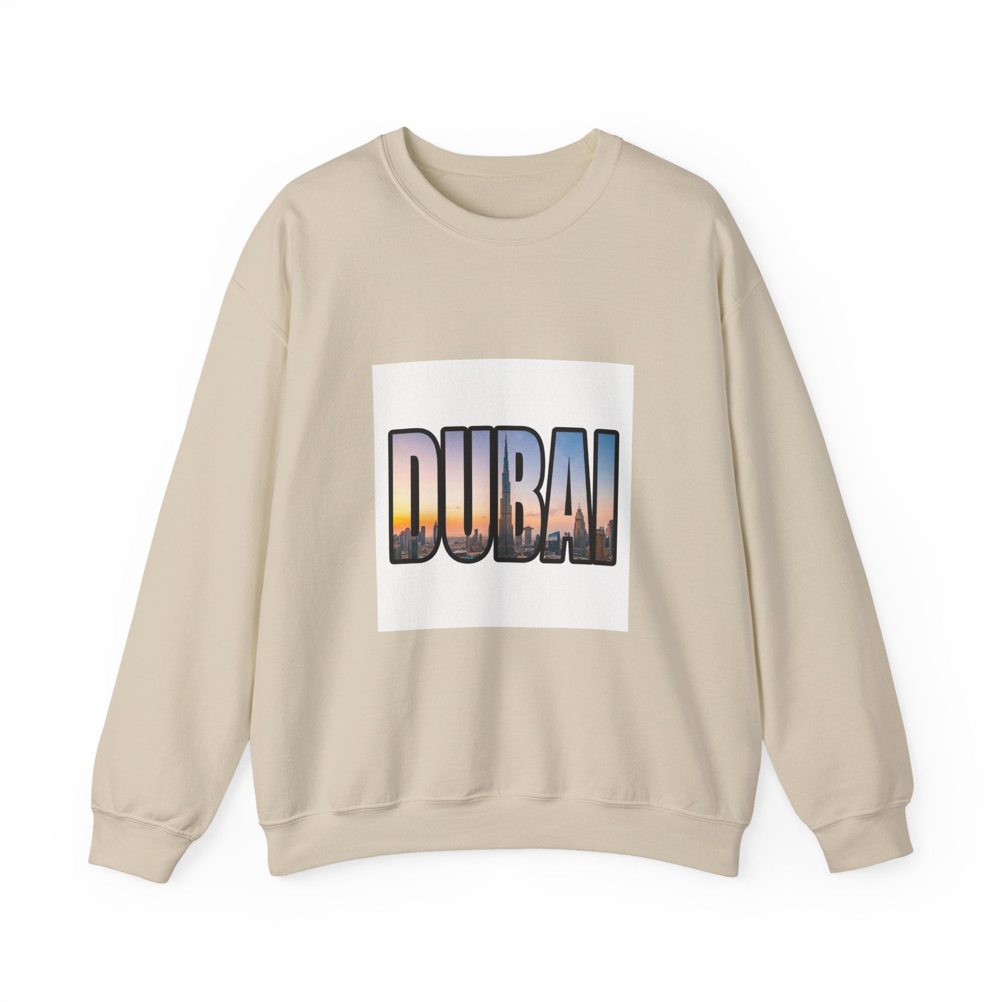 Dubai Skyline Crewneck Sweatshirt — Travel Graphic Sweatshirt