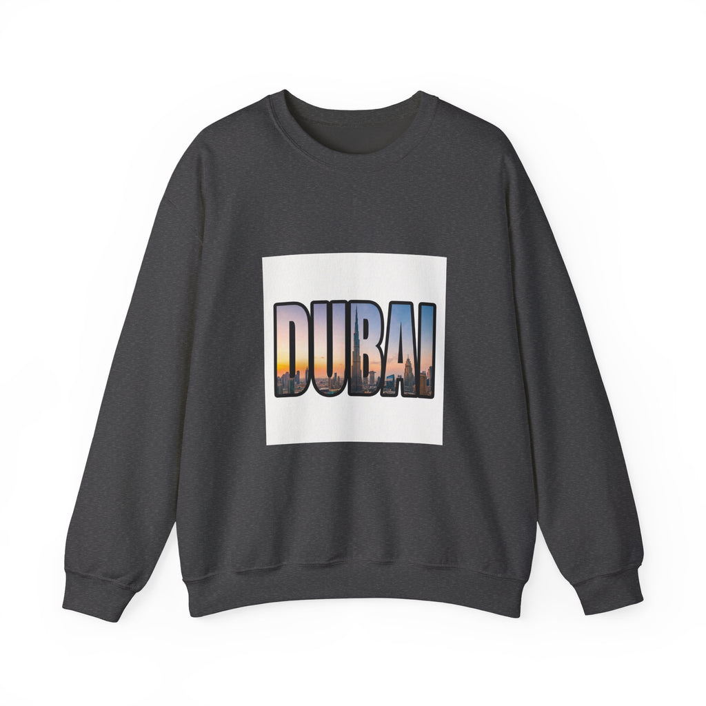 Dubai Skyline Crewneck Sweatshirt — Travel Graphic Sweatshirt