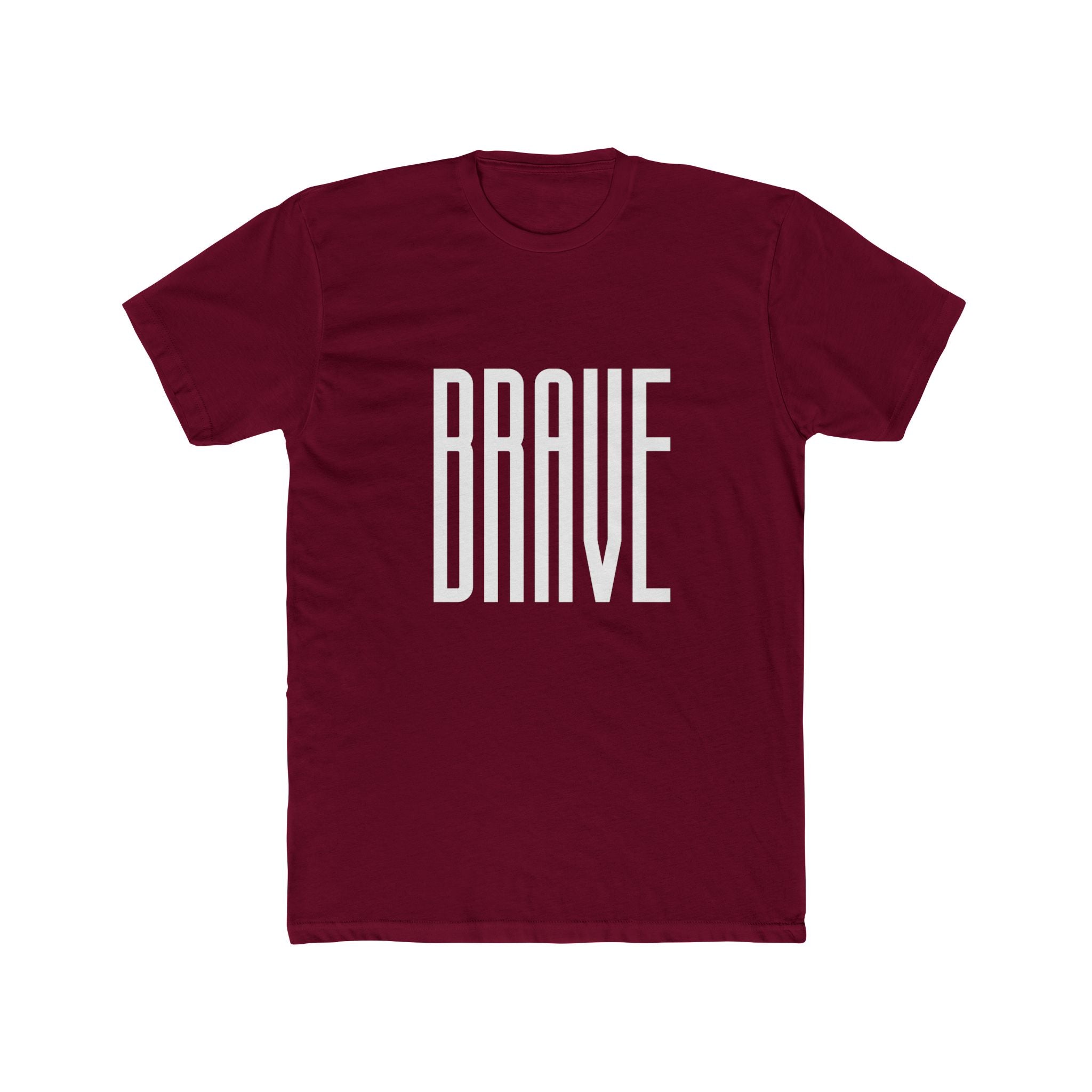 White Minimalist Crew Tee — Subtle Tone-on-Tone Design