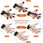 6 Resistance Levels Hand Grip Hand Strength Trainer Rehabilitation Physical Tools Fitness Finger Gripper Gym Expander Portable
