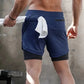 Camo Running Shorts - Men's 2-in-1 Quick Dry Gym Sports Shorts
