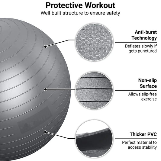 65/75/85cm Balance Ball Yoga & Pilates Accessories Home Fitness Equipment Pregnant Women Rehabilitation Exercise Yoga Ball Gym