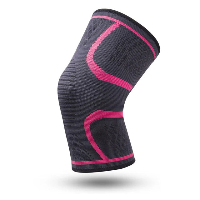 1 Pcs Compression Knee Support Sleeve Elastic Breathable Knee Pads Brace Springs Gym Sports Protector Basketball Volleyball Run