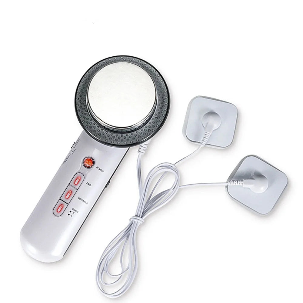 3 In 1 EMS Ultrasonic Cavitation Weight Lose Facial Lifting Body Slimming Massager Galvanic Infrared Lipo Fat Burner Machine